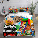 Jeffy Bedding Sets Duvet Cover Comforter Set