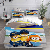 Minions The Rise of Gru Bedding Sets Duvet Cover Halloween Cosplay Comforter Sets