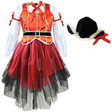 BFJFY Girls Female Pirate Princess Dress Halloween Cosplay Costumes - bfjcosplayer