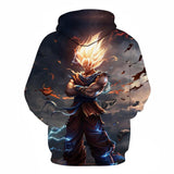 BFJmz Anime Dragonball Super Saiyan Sun Wukong Hooded Sweater 3D Printing Coat  Leisure Sports Sweater Autumn And Winter - bfjcosplayer