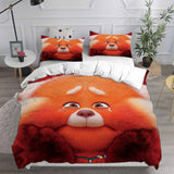 Turning Red Cosplay Bedding Sets Duvet Cover Halloween Comforter Sets