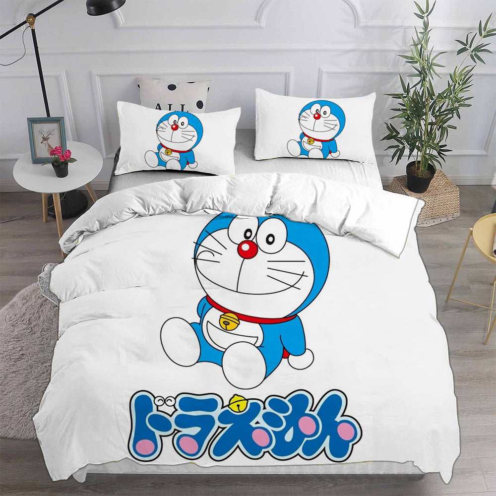 Doraemon Cosplay Bedding Sets Duvet Cover Halloween Comforter Sets