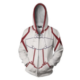 BFJmz Sword Art Online 3D Printing Coat Zipper Coat Leisure Sports Sweater Couple Sweater Autumn And Winter - bfjcosplayer