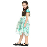 BFJFY Frozen Girls Halloween Dress Princess Anna Costume Dress - bfjcosplayer