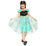 BFJFY Frozen Girls Halloween Dress Princess Anna Costume Dress - bfjcosplayer