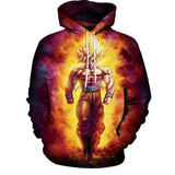 BFJmz Dragon Ball Super Saiyan Wukong 3D Printing Coat Leisure Sports Sweater Autumn And Winter