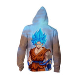 BFJmz Dragon Ball God Super Saiyan 3D Printing Coat Leisure Sports Sweater Couple Sweater Autumn And Winter - bfjcosplayer