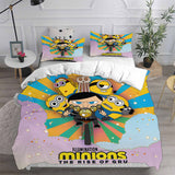 Minions The Rise of Gru Bedding Sets Duvet Cover Halloween Cosplay Comforter Sets
