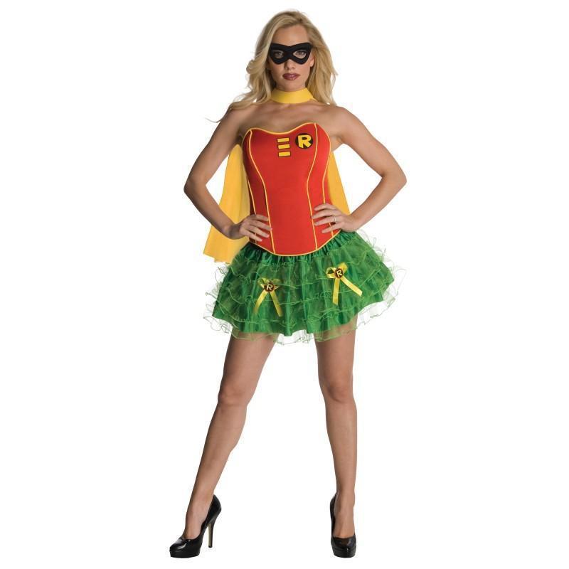 BFJFY Women Superhero Robin Cosplay Corset Tutu Costume For Halloween - bfjcosplayer