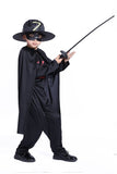 BFJFY Halloween Superhero Movies The Mask Of Zorro Boys Cosplay Costume - bfjcosplayer