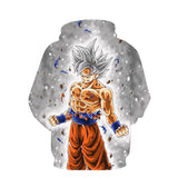 BFJmz Dragon Ball Ultra Instinct Wukong 3D Printing Coat Leisure Sports Sweater Autumn And Winter - bfjcosplayer