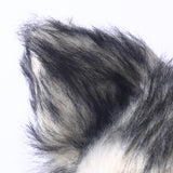 Furry Wolf Mask Movable Mouth Wolf Head Shape Protector Halloween Helmet Costumes