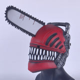 Chainsaw Pochita Headgear Cosplay Mask Latex Helmet Props