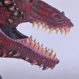 Red Dragon Mask Moveable Mouth Helmet for Kids Teens Halloween Costume Party