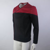 Star Trek Picard 3 Command Red Uniform Male Cosplay Starfleet Gold Blue Top Shirts Costumes