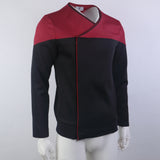 Star Trek Picard 3 Command Red Uniform Male Cosplay Starfleet Gold Blue Top Shirts Costumes