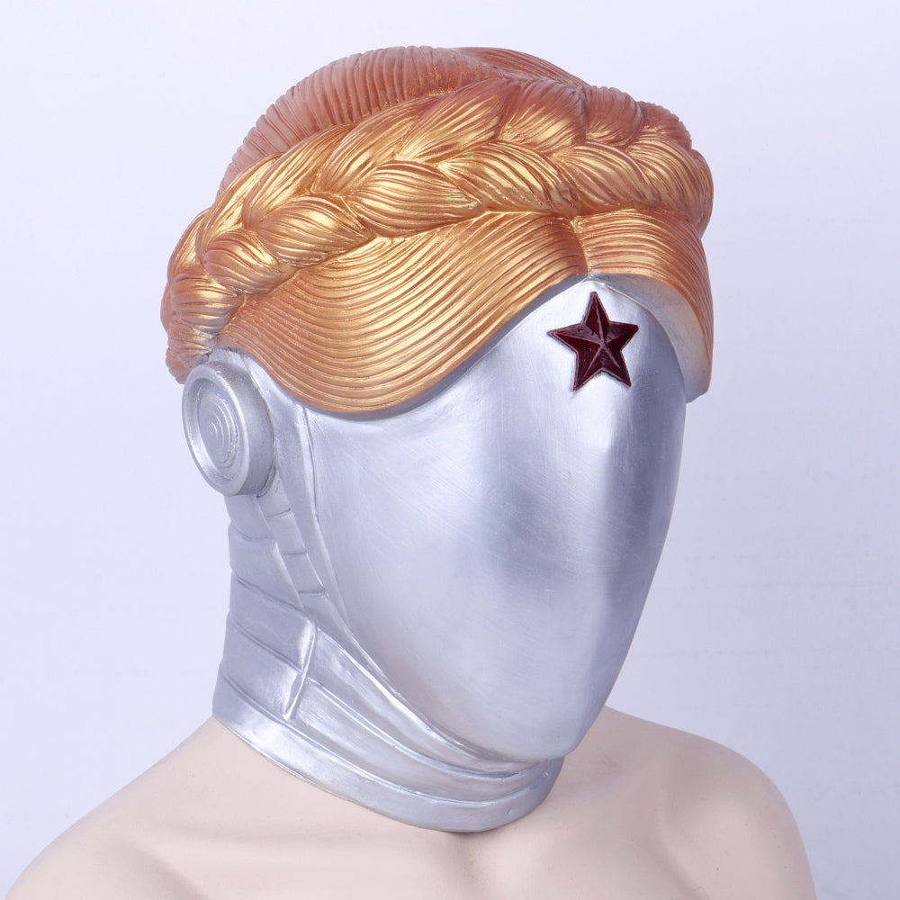 Atomic Heart Robotic Twins Cosplay Mask Ballerina Helmet Latex
