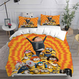 Minions The Rise of Gru Bedding Sets Duvet Cover Halloween Cosplay Comforter Sets