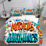 The Mitchells Vs The Machines Cosplay Bedding Sets Duvet Cover Halloween Comforter Sets