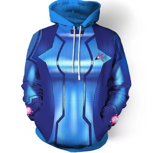 BFJmz METROID Samus Zero 3D Printing Coat Zipper Coat Leisure Sports Sweater Autumn And Winter - bfjcosplayer