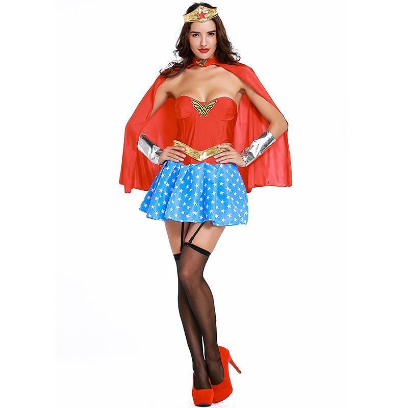BFJFY Women's Dc Comics Wonder Woman Corset Superhero Costume - bfjcosplayer