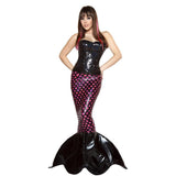 Women Deluxe Sexy Dark Sequin Mermaid Halloween Costume