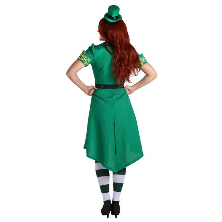 BFJFY Women Spirited Chaming Irish Lucky Fairy Leprechaun Costume - bfjcosplayer