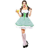 BFJFY Women German Dirndl Beer Girl Maid Dress Cutest Fraulein Sexy Costume - bfjcosplayer