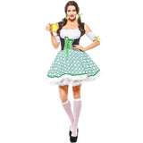 BFJFY Women German Dirndl Beer Girl Maid Dress Cutest Fraulein Sexy Costume - bfjcosplayer