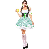 BFJFY Women German Dirndl Beer Girl Maid Dress Cutest Fraulein Sexy Costume - bfjcosplayer