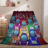 Among Us Cosplay Flannel Blanket Room Decoration Throw