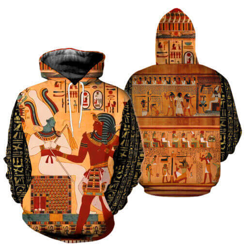 Ancient Egypt Pattern 3D Printing Cosplay Hoodie Sweater Halloween Costume