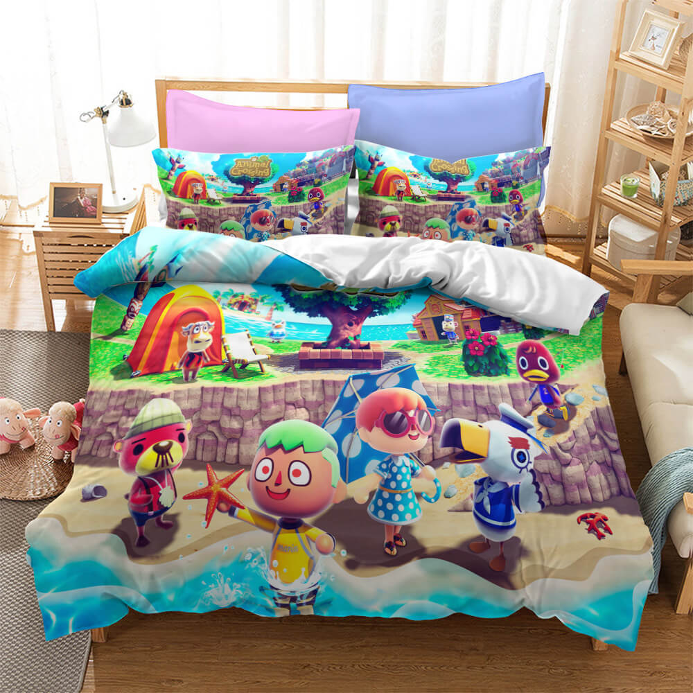 Animal Crossing Cosplay Duvet Cover Set Halloween Quilt Cover