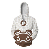 Animal Crossing Cosplay Zipper Hoodie Halloween Costume