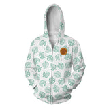 Animal Crossing Cosplay Zipper Hoodie Halloween Costume