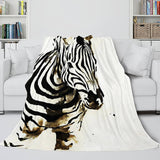 Animal Horse Cosplay Flannel Blanket Room Decoration Throw