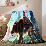 Animal Lion Cosplay Flannel Blanket Room Decoration Throw