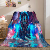 Animal Lion Cosplay Flannel Blanket Room Decoration Throw