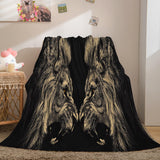 Animal Lion Cosplay Flannel Blanket Room Decoration Throw