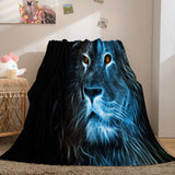 Animal Lion Cosplay Flannel Blanket Room Decoration Throw