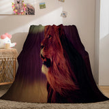Animal Lion Cosplay Flannel Blanket Room Decoration Throw
