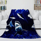 Animal Shark Cosplay Flannel Blanket Room Decoration Throw