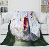 Animal Shark Cosplay Flannel Blanket Room Decoration Throw