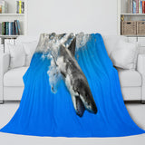 Animal Shark Cosplay Flannel Blanket Room Decoration Throw