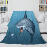 Animal Shark Cosplay Flannel Blanket Room Decoration Throw