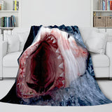 Animal Shark Cosplay Flannel Blanket Room Decoration Throw