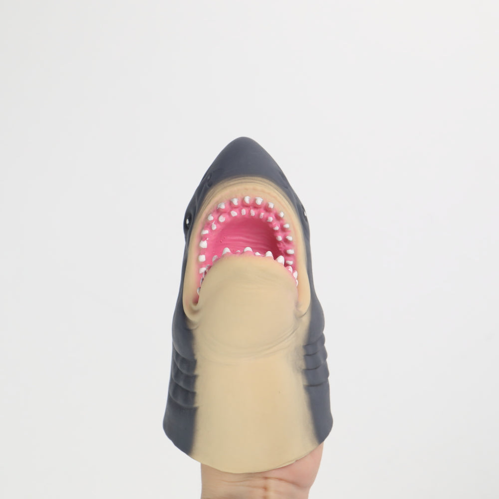 Animal Wildlife Shark Hand Puppet Soft Kids Children Toy Fish Pet Head Gloves Funny Toy Cosplay Accessories Prop