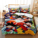 Anime Dragon Ball Cosplay Bedding Duvet Cover Halloween Sheets Bed Set