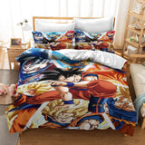 Anime Dragon Ball Cosplay Bedding Duvet Cover Halloween Sheets Bed Set