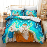 Anime Dragon Ball Cosplay Bedding Duvet Cover Halloween Sheets Bed Set